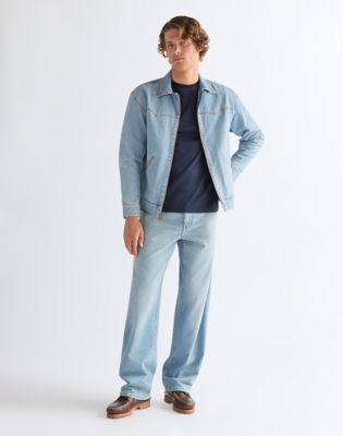 Loose Straight Lightweight Jean in Dove Wing