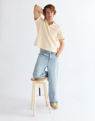 Baggy Lightweight Jean in Dove Wing