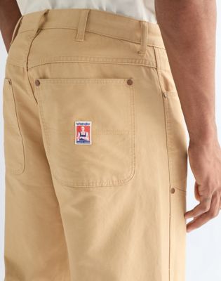 Relaxed Carpenter Double Knee Trousers in Golden Wheat
