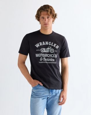 Wrangler Regular Americana Koszulka czarny