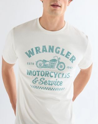 Regular Americana Tee in Worn White