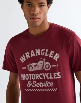 Regular Americana Tee in Ruby Wine
