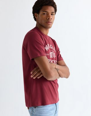 Regular Americana Tee in Ruby Wine