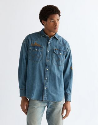 Wrangler Oversized Western Shirt Trail Marynarka