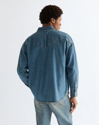 Oversized Western Shirt in Trail Blazer