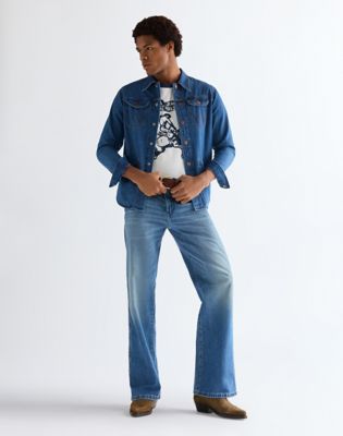 Regular Wrange Shirt in Harbor Blue