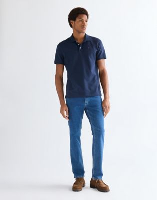 Regular Polo Shirt in Navy
