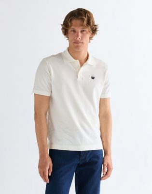 Wrangler Regular Koszulka polo biały znoszony