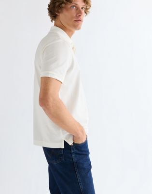 Regular Polo Shirt in Worn White