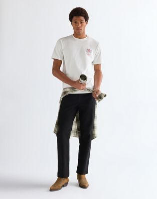 Regular Small Americana Tee in Worn White