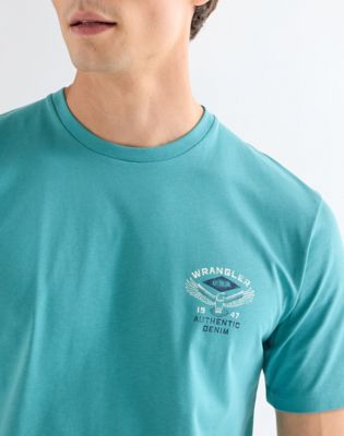 Regular Small Americana Tee in Brittany Blue