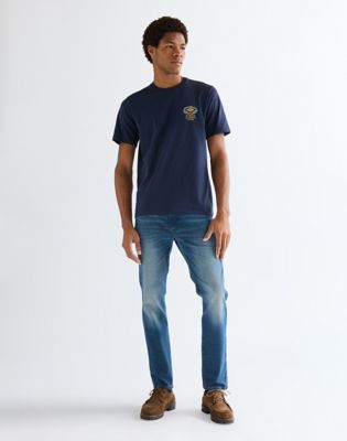 Regular Small Americana Tee in Navy