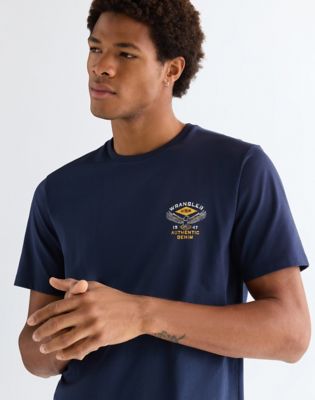 Regular Small Americana Tee in Navy