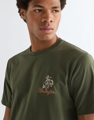 Regular Embroidery Tee in Deep Depths
