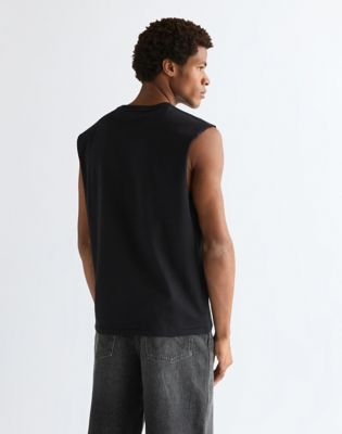 Wrangler Relaxed Graphic Muscle Koszulka bez rękawów czarny