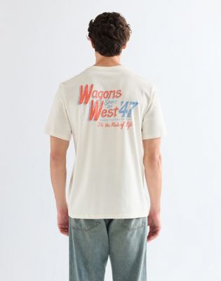 Relaxed Graphic Tee in Worn White