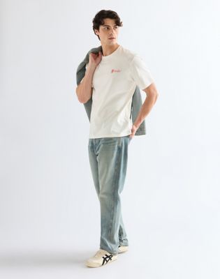 Relaxed Graphic Tee in Worn White