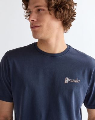 Relaxed Graphic Tee in Navy