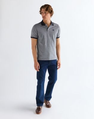 Regular Refined Polo Shirt in Dark Navy