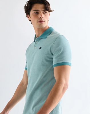 Regular Refined Polo Shirt in Brittany Blue