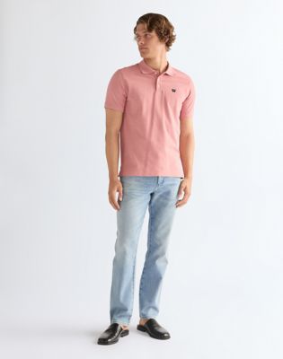 Regular Polo Shirt in Dusty Rose