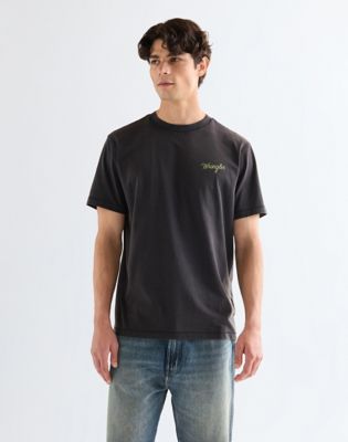 Wrangler Relaxed koszulka z grafiką czarny
