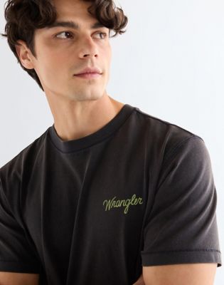 Relaxed Graphic Tee in Black