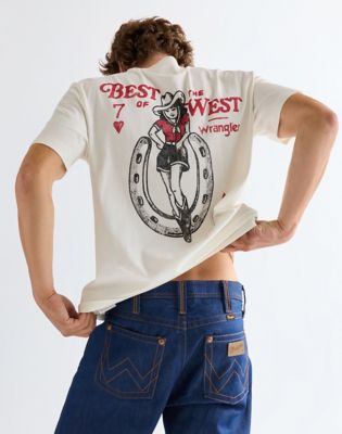 Wrangler Vintage Koszulka biały znoszony