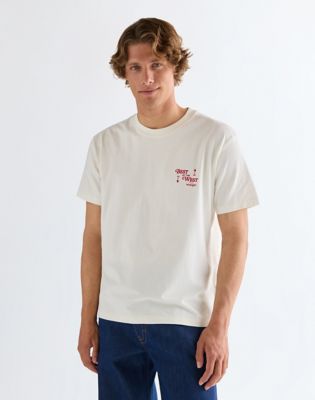 Wrangler Vintage Koszulka biały znoszony