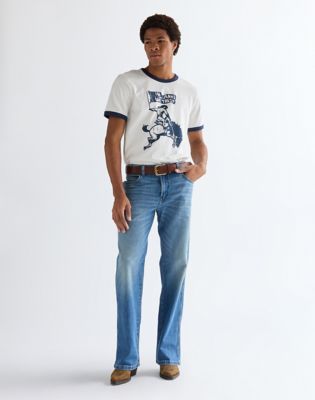Regular Ringer Tee in Worn White