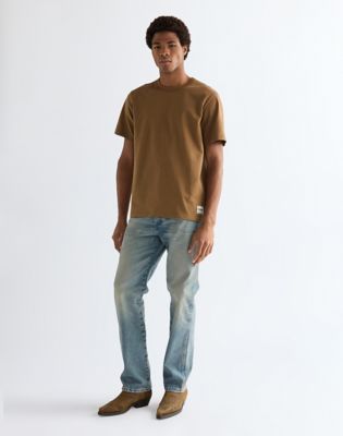 Relaxed Solid Tee in Kangaroo