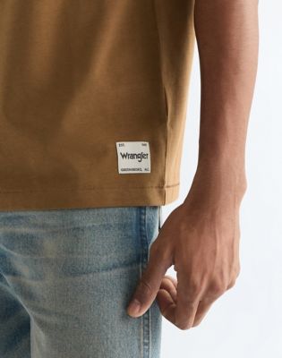 Relaxed Solid Tee in Kangaroo