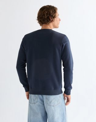 Wrangler Regular Embroidery Crew granatowy