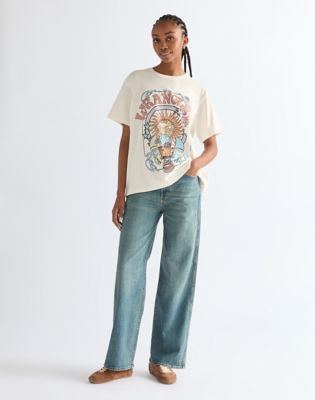 Relaxed Girlfriend Tee in Worn White