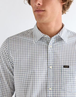 Regular 1 Pocket Shirt in Dusty Blue