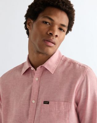 Regular 1 Pocket Shirt in Dusty Rose alternative view 3