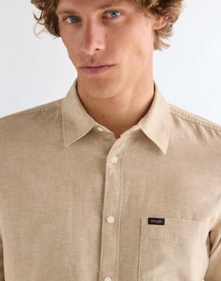 Regular One Pocket Shirt in Kelp