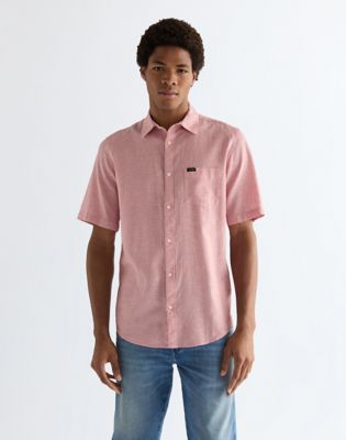 Wrangler Regular Szorty Sleeve One Pocket Shirt Dusty Rose