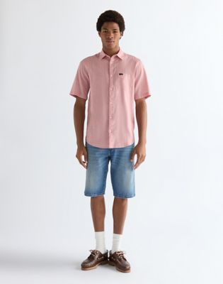 Regular Lightweight One Pocket Shirt in Dusty Rose alternative view 2