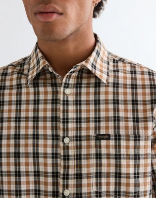 Regular Lightweight One Pocket Shirt in Golden Wheat