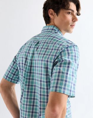 Regular Lightweight One Pocket Shirt in Teal Blue