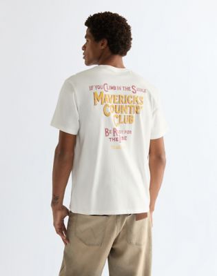 Relaxed Graphic Tee in Worn White