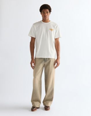 Relaxed Graphic Tee in Worn White