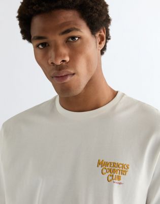 Relaxed Graphic Tee in Worn White
