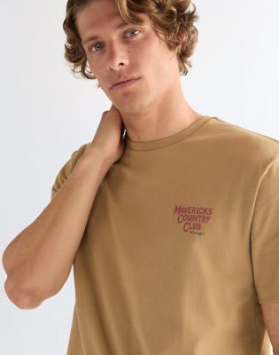Relaxed Graphic Tee in Kelp