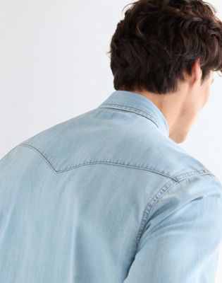 Regular Short Sleeve Western Shirt in Riverbank