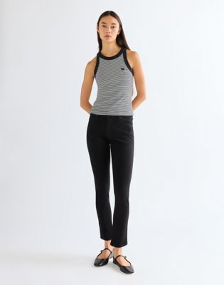 Slim Ringer Tank in Black