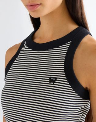 Slim Ringer Tank in Black