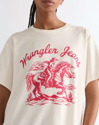 Relaxed Girlfriend Tee in Worn White