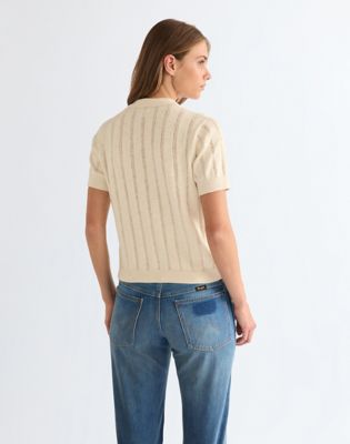 Slim One Pocket Polo Shirt in Birch